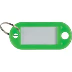 Q-CONNECT sleutelhanger, pak van 10 stuks, groen