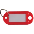 Q-CONNECT keyring, pack of 10, red
