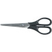 Q-Connect Ergonomic All Purpose Scissors 180mm Stainless Steel Black Handle