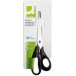 Q-Connect Ergonomic All Purpose Scissors 210mm Stainless Steel Black Handle Blister Pack of 1