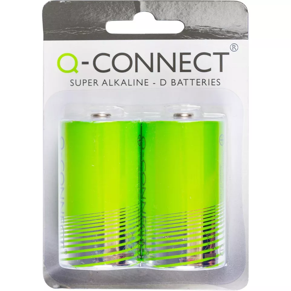 Q-CONNECT pile, alcaline, D, blister...