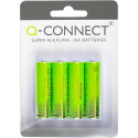 Q-CONNECT pile, alcaline, AA, blister de 4 pièces