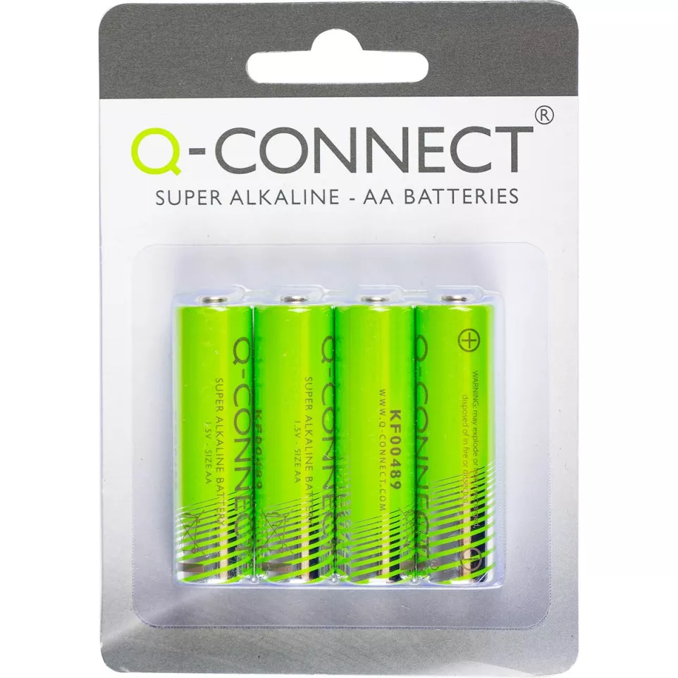 Q-CONNECT pile, alcaline, AA, blister...