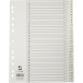 Q-CONNECT A4 Index Dividers, Polypropylene, 11 Holes, with Cover Sheet, 1-31 Set, White