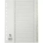 Q-CONNECT tabbladen, A4, PP, 11-gaatsperforatie, met indexblad, set van 1-31, wit