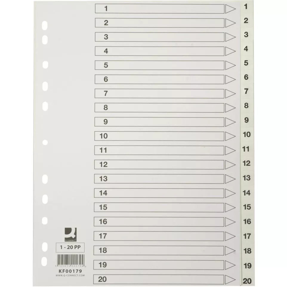 Q-CONNECT A4 PP Index Dividers,...