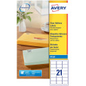 Avery Inkjet Address Labels Clear 63.5 x 38.1 mm Pack of 525 J8560-25