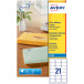 Avery Inkjet Address Labels Clear 63.5 x 38.1 mm Pack of 525 J8560-25