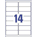 Avery J8163-10 étiquettes adresse ft 99,1 x 38,1 mm, 140 étiquettes blanc