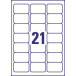 Avery J8160-10 adresetiketten ft 63,5 x 38,1 mm (b x h), 210 etiketten, wit