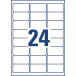 Avery Etiquettes blanches jet d'encre QuickDry boîte de 40 feuilles ft 63,5 x 33,9 mm (l x h), 960 pièces