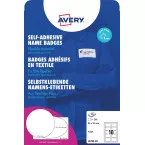 AVERY badge autocollant ft 80 x 50 mm, boîte de 200 pièces, blanc