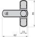 Fox Security Lock White per piece