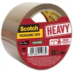 Scotch ruban d'emballage Heavy, ft 50 mm x 50 m, brun, emballé individuel