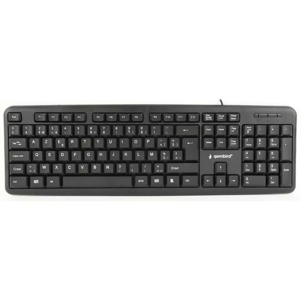 Gembird standaard toetsenbord AZERTY