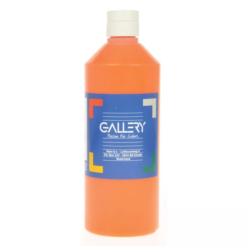 Gallery Gouache, 500 ml Bottle, Orange