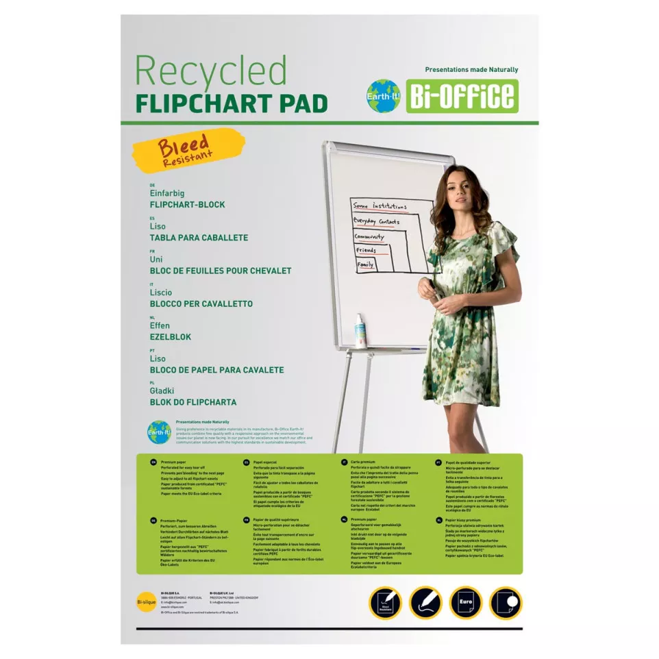 Bi-Office flipchartpapier Earth-it,...