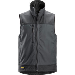 Snickers 4506 Stretch Softshell Bodywarmer Grey Dark Grey Size S per piece
