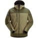 Snickers stretch softshell jas met kap -1226 - kaki/donkerkaki - Snickers XL / pce