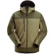 Veste softshell stretch à capuche -1226 - kaki/kaki foncé - Snickers S / pce