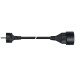 Perel Extension Cord 3 Meters for Belgium