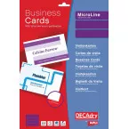 Decadry visitekaarten MicroLine ft 85 x 54 mm, 185 g/m², 500 kaartjes