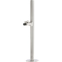 Paal met deurwig en aanslag KWS1920, H=1000mm, inox / PCE