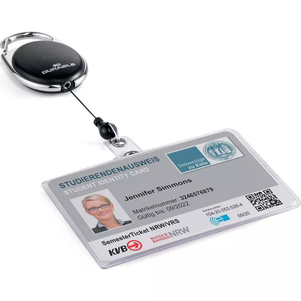 Durable badge flexible avec enrouleur...