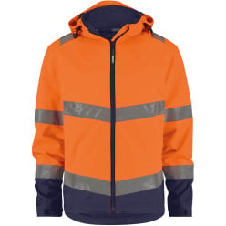 Veste softshell HVIS - Malaga - orange fluo/marine - Dassy M / PCE