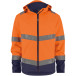 Dassy Malaga Hi-Vis Softshell Jacket Orange Navy / Piece