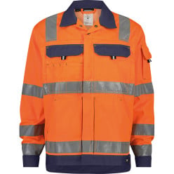 Veste travail HVIS - Dusseldorf-orange fluo/marine-Dassy L / PCE
