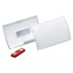 Durable badge met magneet Click Fold ft 54 x 90 mm, doos van 10 stuks