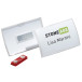 Durable badge met magneet Click Fold ft 40 x 75 mm, doos van 10 stuks
