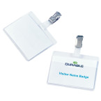 Durable badge met clip