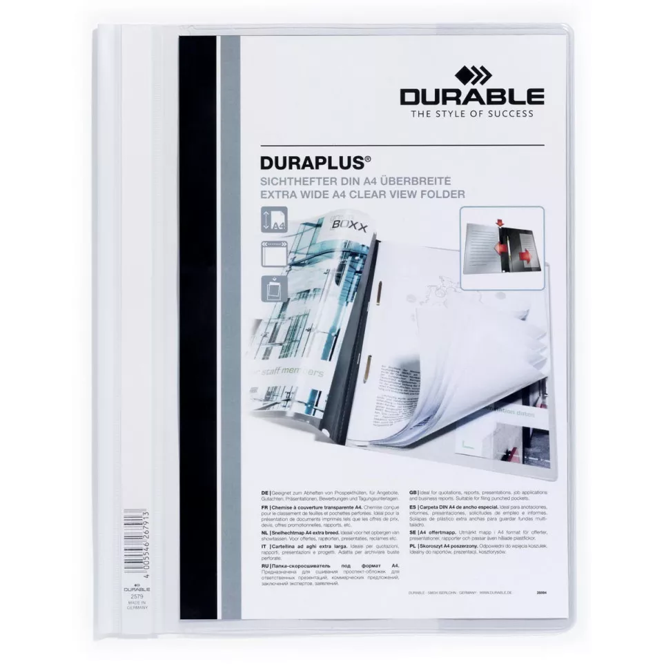 Durable Duraplus White Quotation Folder