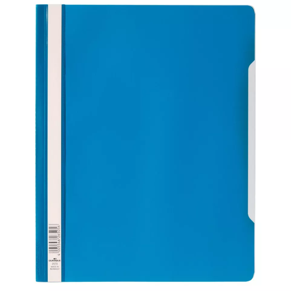Durable blue quotation folder