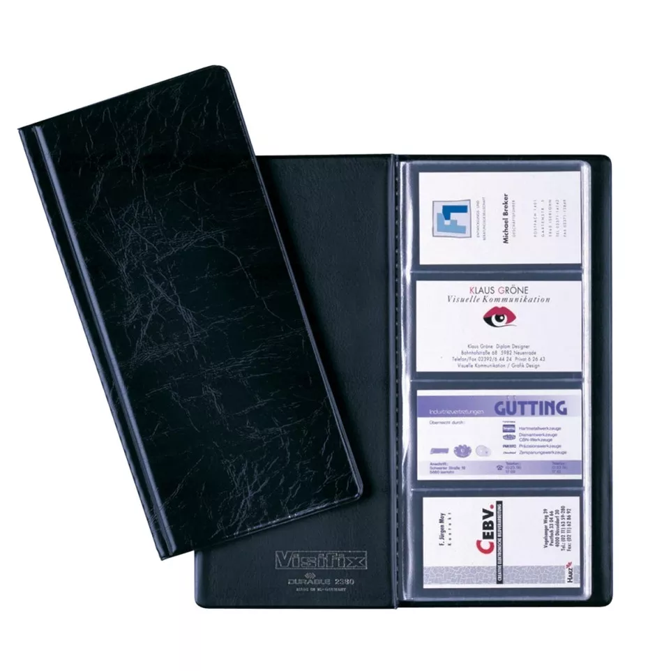 Durable Visifix 96 Business Card Album