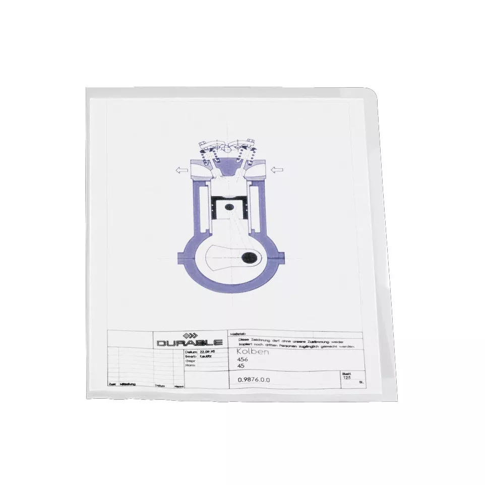 Durable A4 Transparent Document...