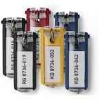 Durable Key Clip Key Holders, Assorted, Pack of 6