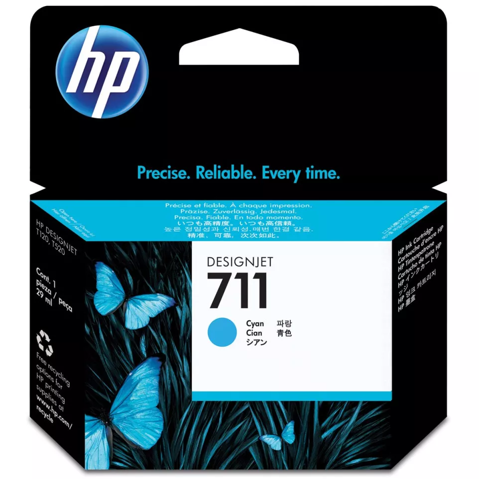 HP 711 Cyan Original Ink Cartridge...