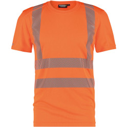 T-shirt manches courtes HVIS anti UV - Carter - orange fluo - Dassy - XL / PCE
