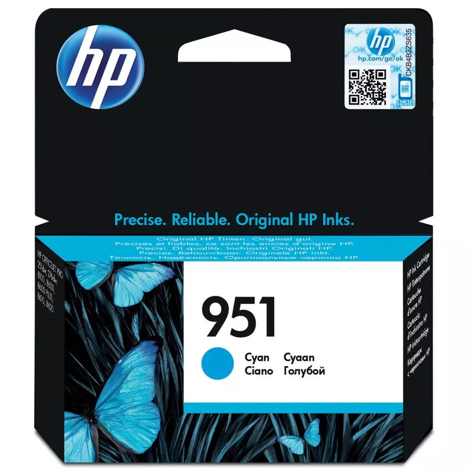HP 951 Cyan Original Ink Cartridge...
