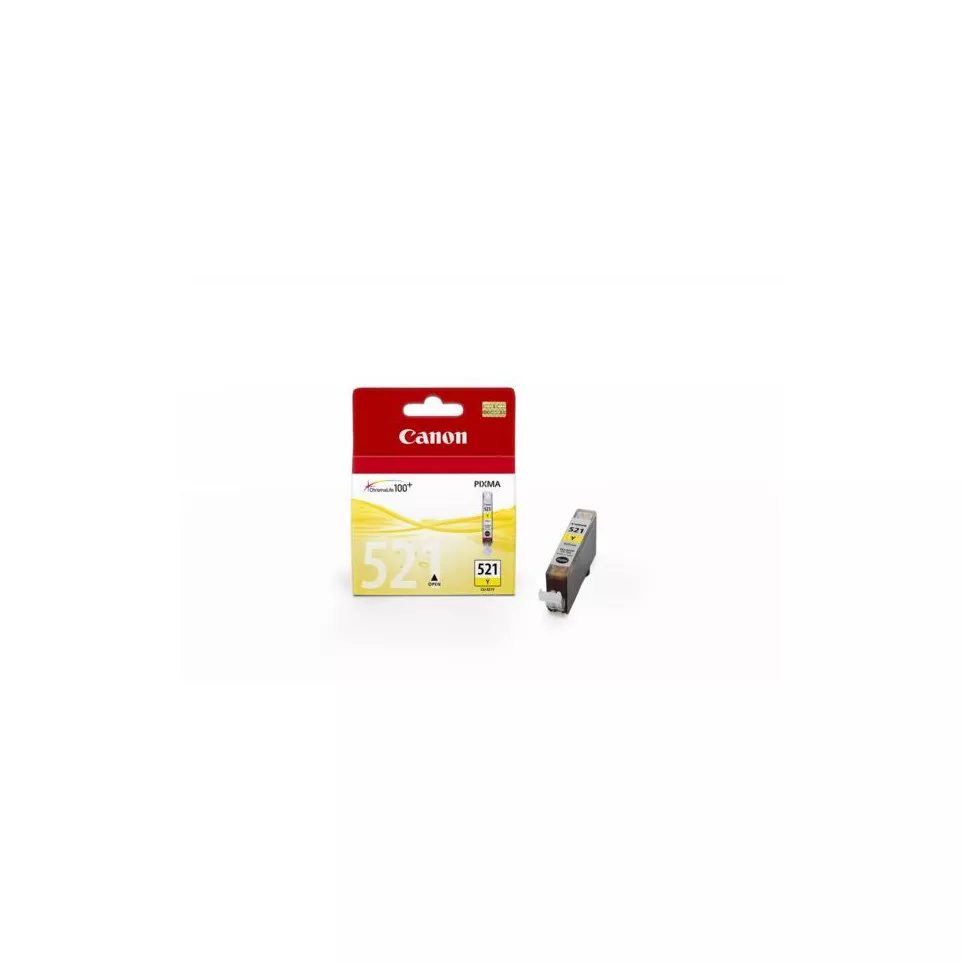 Canon CLI-521Y Yellow Ink Cartridge...