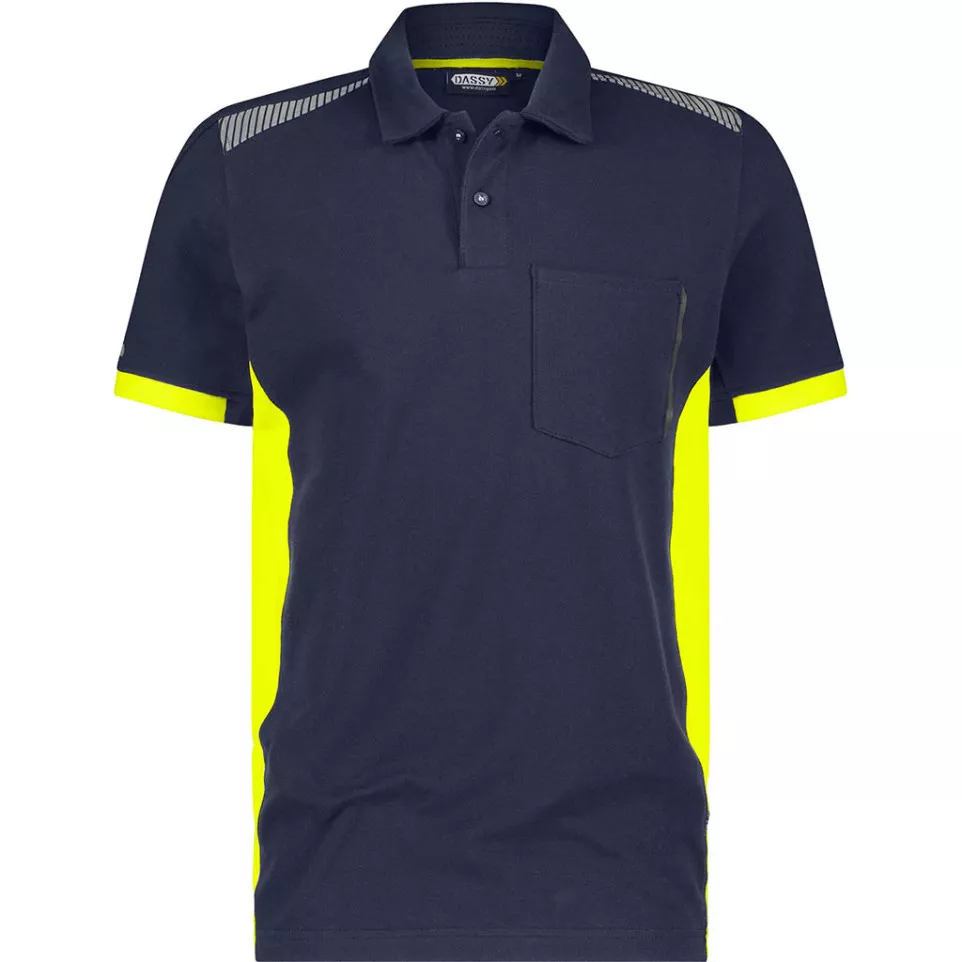 Veracruz Navy Yellow Polo Shirt Dassy...