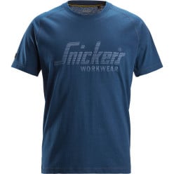 T-shirt met logo - korte mouwen - 2590 - diepblauw - Snickers - XXL / pce