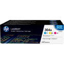 HP toner 304A, 2 800 pages, OEM CF372AM, 3 couleurs