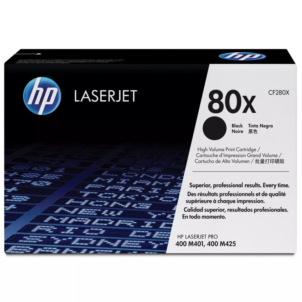 HP toner 80X, 6 900 pagina's, OEM...