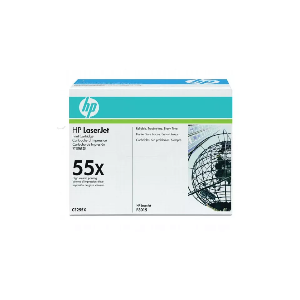 HP toner 55X, 12 500 pages, OEM...