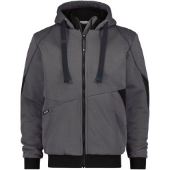Vest met kap - Pulse - grijs/zwart - Dassy - XL / PCE