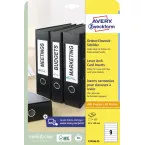 Zweck Narrow Bristol Cards for Binder Spine, 3 x 19 cm, 4 cm spine, 225 pieces